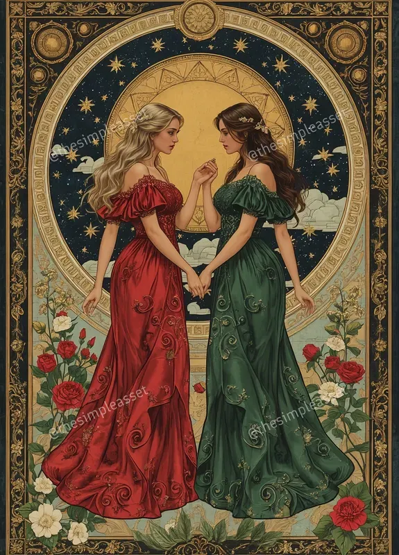 Ornate Celestial Fantasy Maidens
