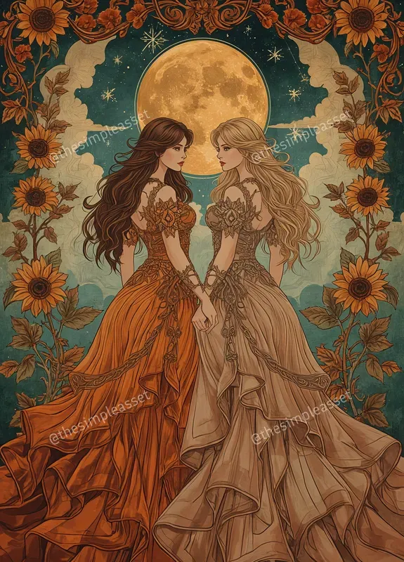 Ornate Celestial Fantasy Maidens