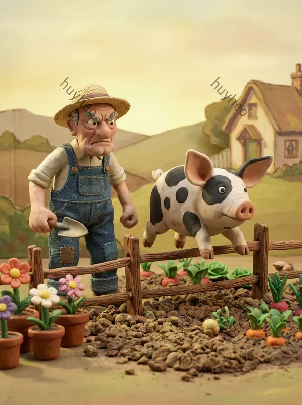Charming 3D Claymation Style
