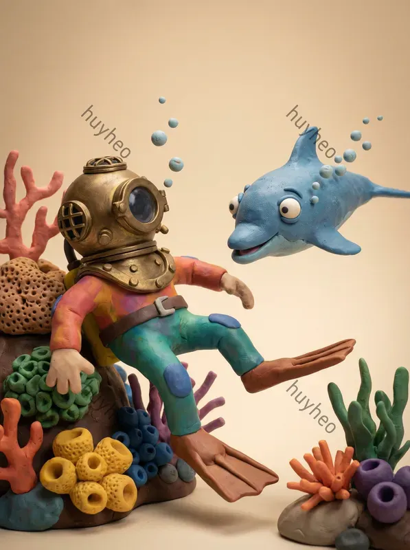 Charming 3D Claymation Style