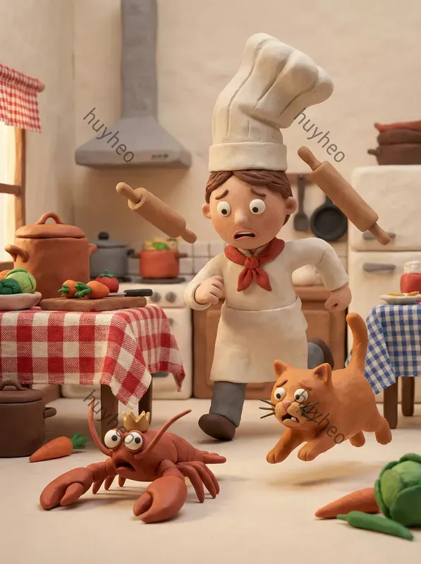 Charming 3D Claymation Style