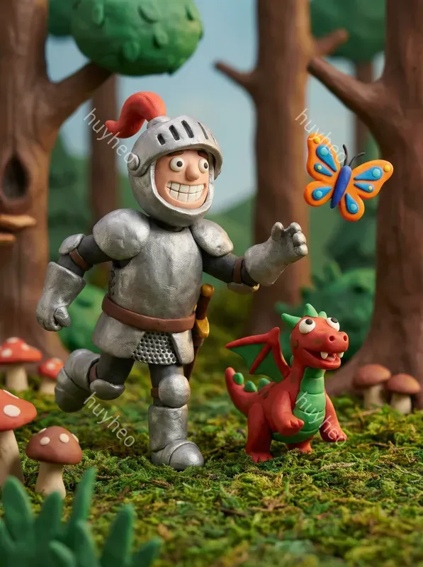 Charming 3D Claymation Style