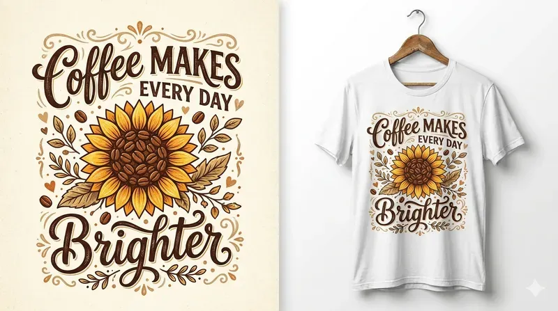 Vintage Coffee Typography Tshirt Mockups