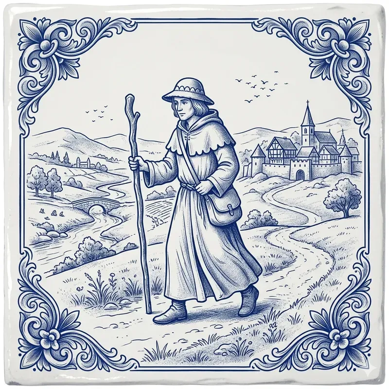 Delft Blue Medieval Tiles