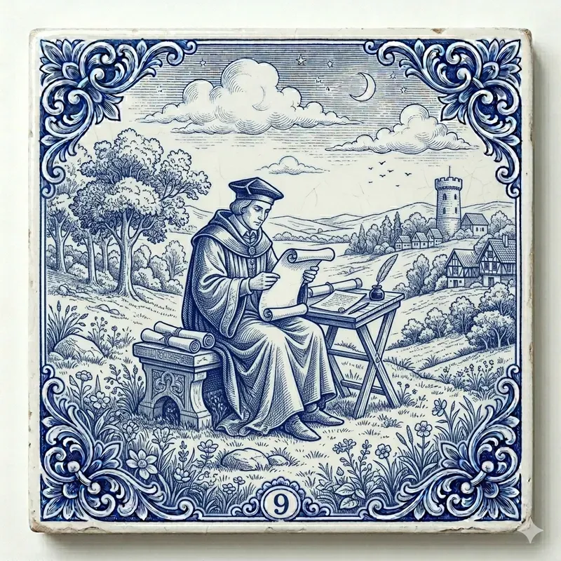 Delft Blue Medieval Tiles