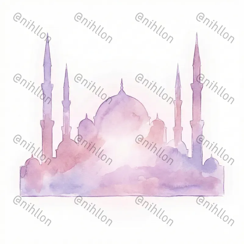 Ramadan Watercolor Cliparts Collections