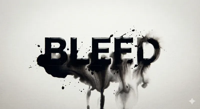 Ink Bleed Artistic Logo Generator