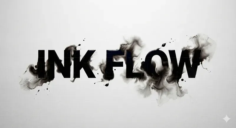 Ink Bleed Artistic Logo Generator