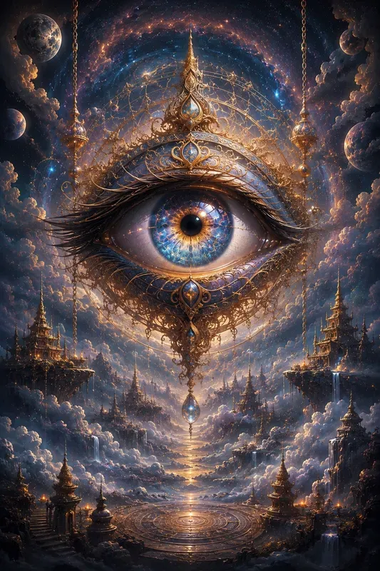 Surreal Dreamscape Mystical Symbol Art