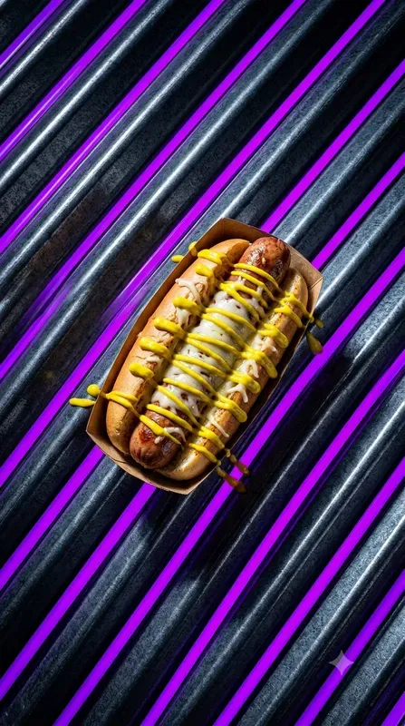 Corrugated Cyber Purple Food Stages