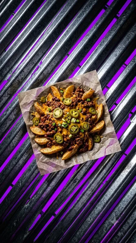 Corrugated Cyber Purple Food Stages