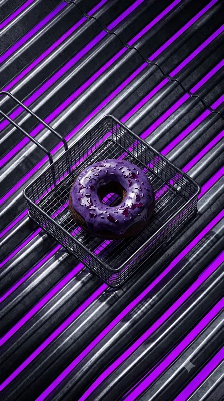 Corrugated Cyber Purple Food Stages