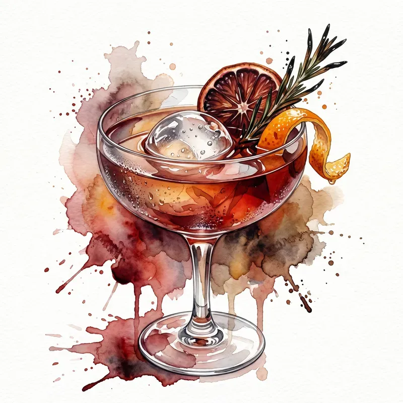 Cocktail Watercolor Illustrations