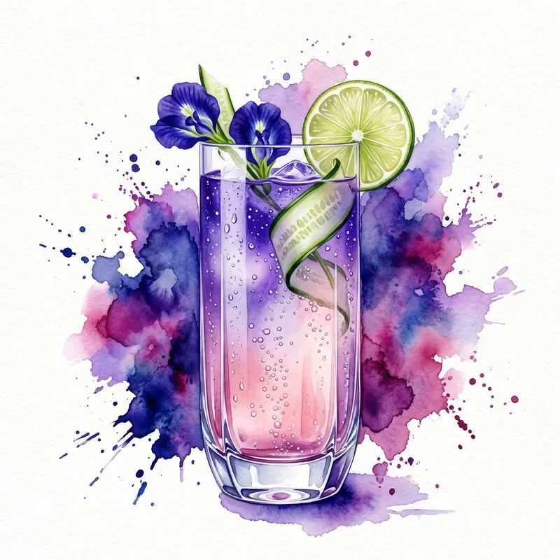 Cocktail Watercolor Illustrations