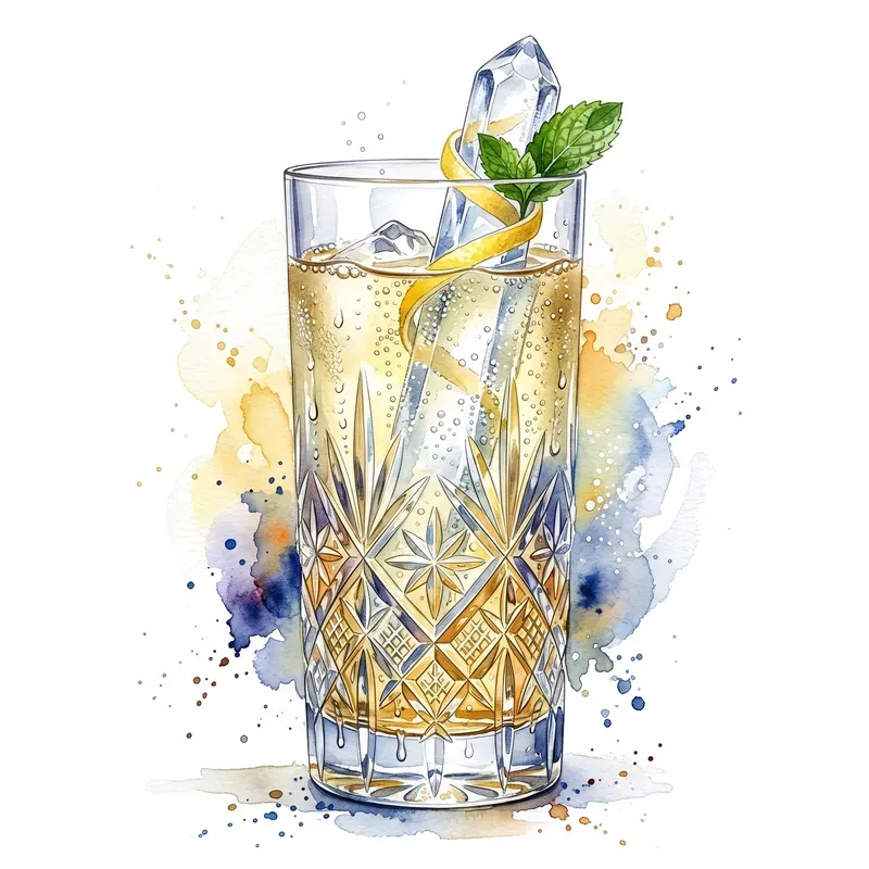 Cocktail Watercolor Illustrations