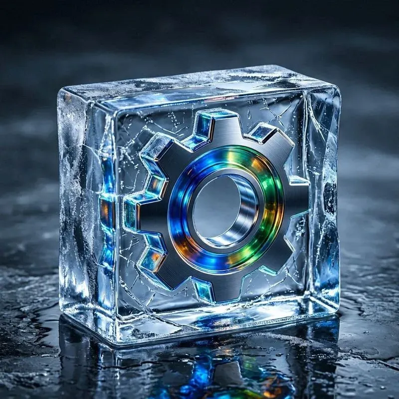 3d Crystal Ice Tech Logos App Icons
