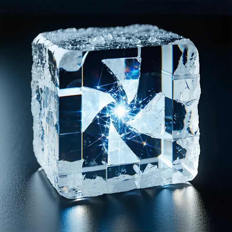 3d Crystal Ice Tech Logos App Icons