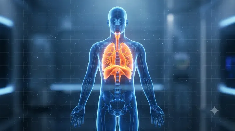 Glowing Human Anatomy Silhouettes