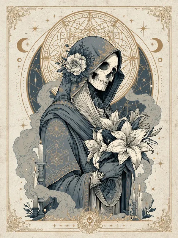Sacred Halloween Line Art