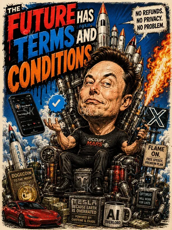 Cinematic Celebrity Caricature Posters