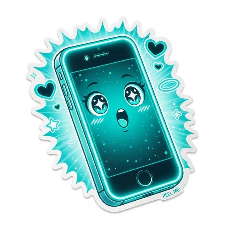 Neon Kawaii Sticker Generators