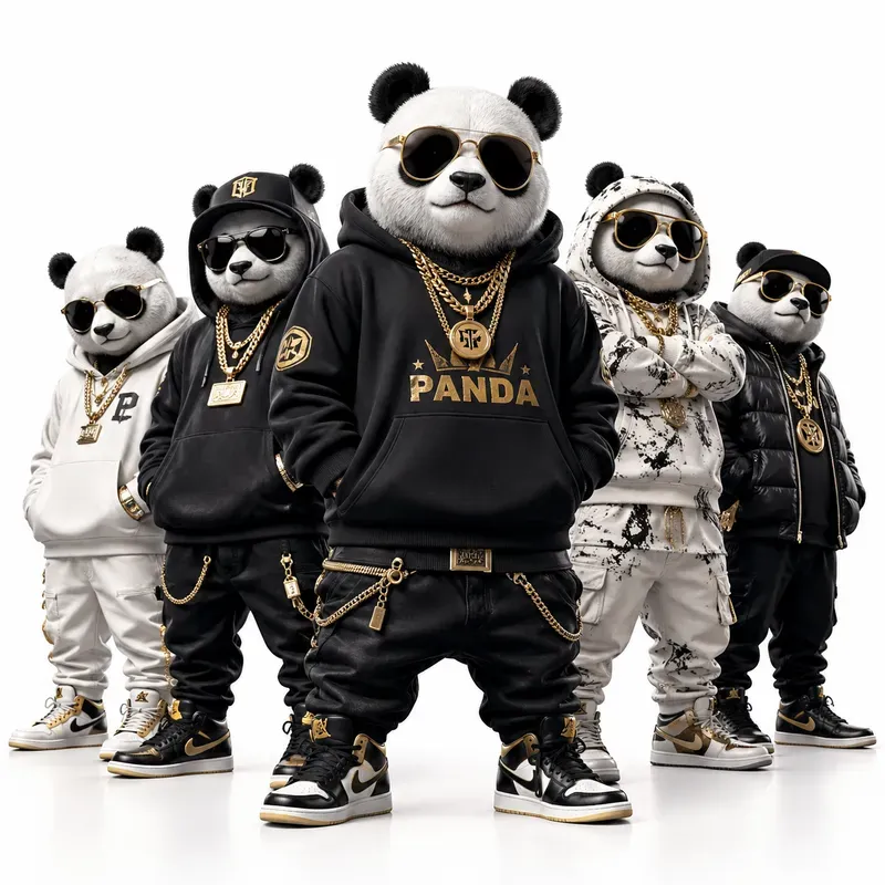 Luxury Streetwear Animal Crews