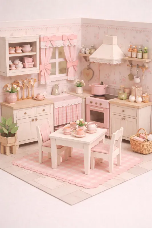 Coquette Paper Craft Homes