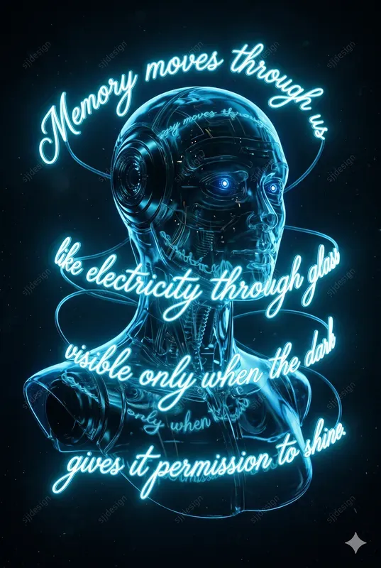 Luminous Text Web Poster Art