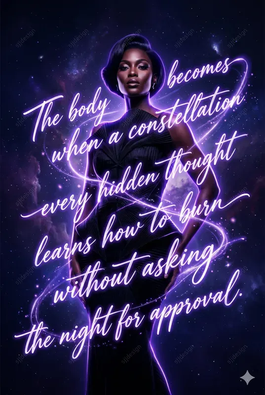 Luminous Text Web Poster Art