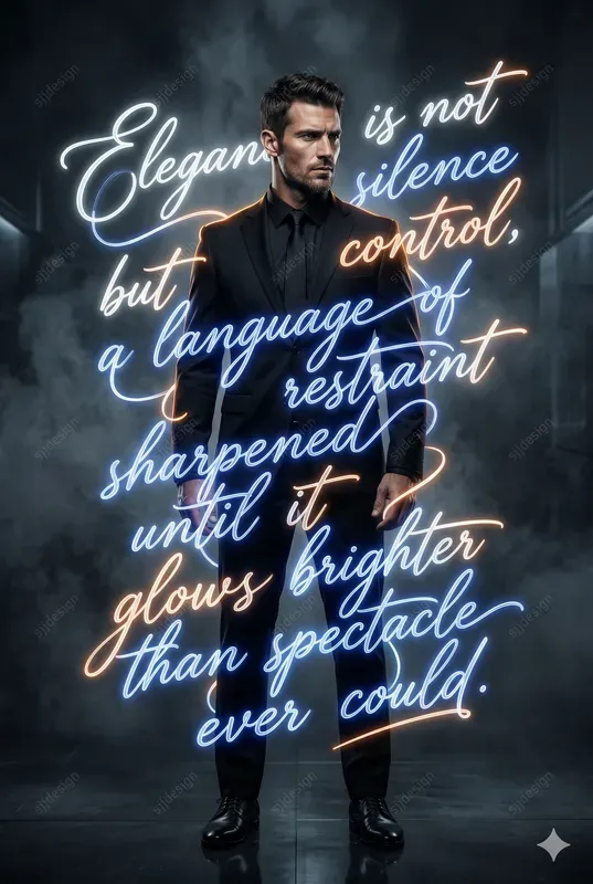 Luminous Text Web Poster Art