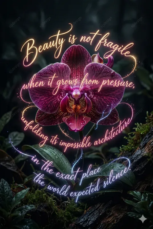 Luminous Text Web Poster Art