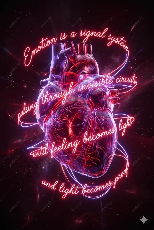 Luminous Text Web Poster Art