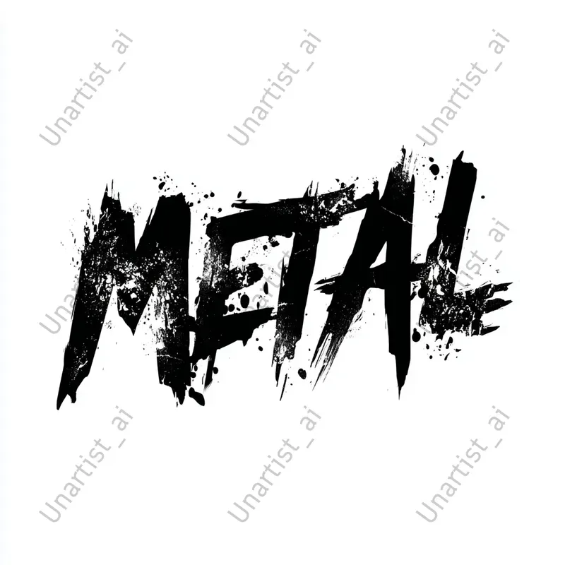 Rock Music Text Logos