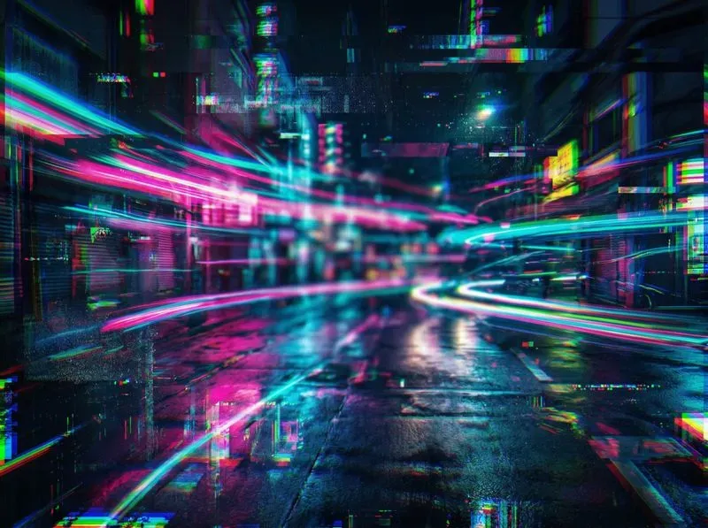 Glitch Abstract Textures