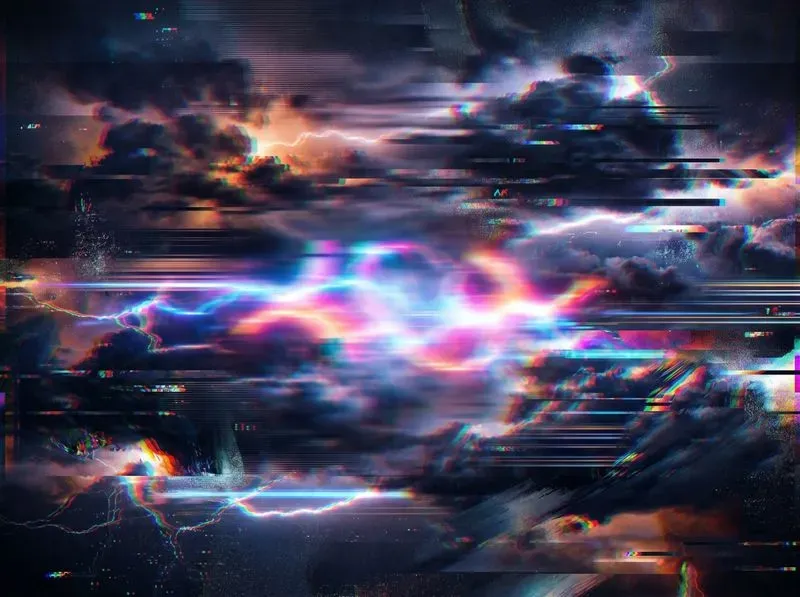 Glitch Abstract Textures