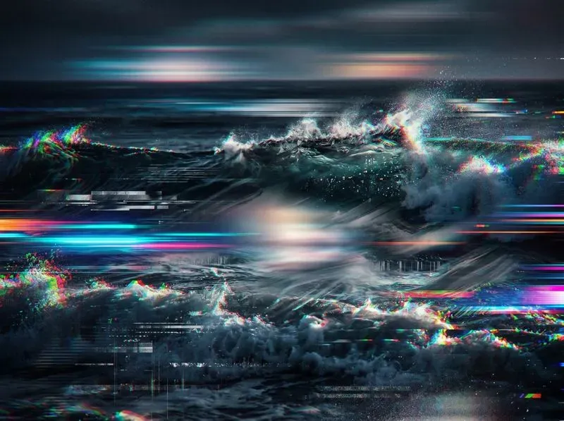 Glitch Abstract Textures