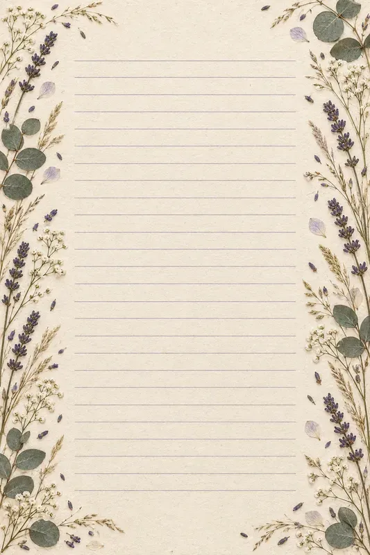 Pressed Botanical Journal Pages