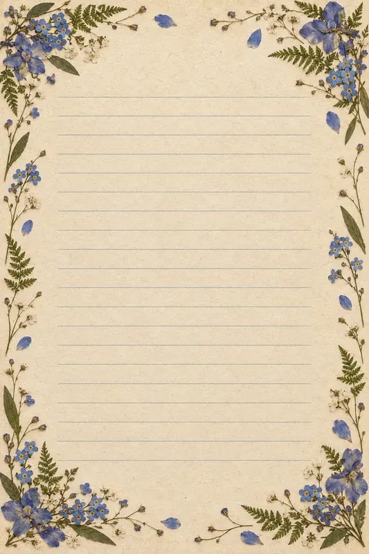 Pressed Botanical Journal Pages
