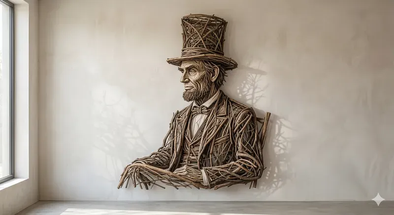 Branch Sculpture Portraits Art