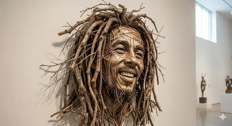 Branch Sculpture Portraits Art