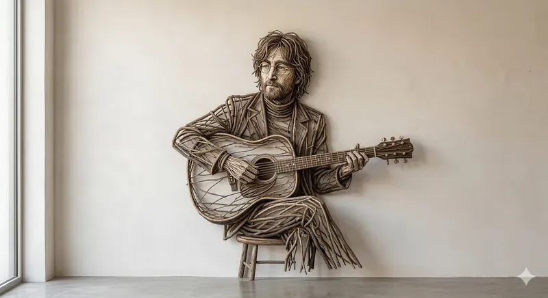 Branch Sculpture Portraits Art