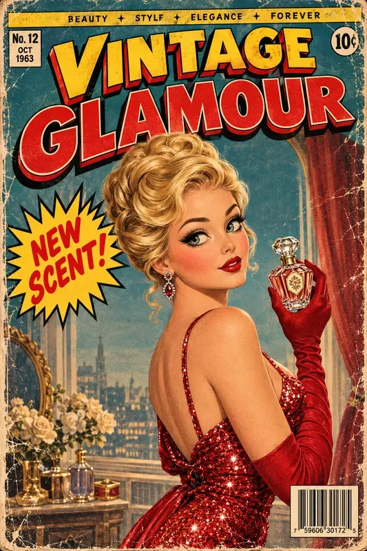 3D Vintage Comic Book Covers