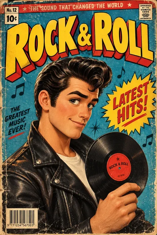 3D Vintage Comic Book Covers