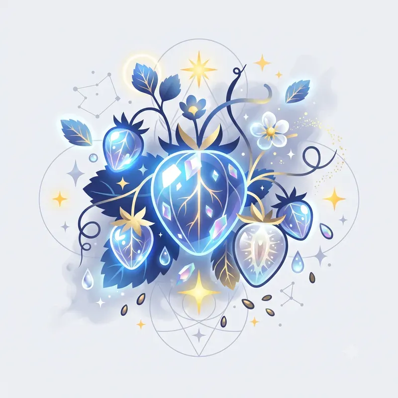 Modern Glowing Berries Emblems
