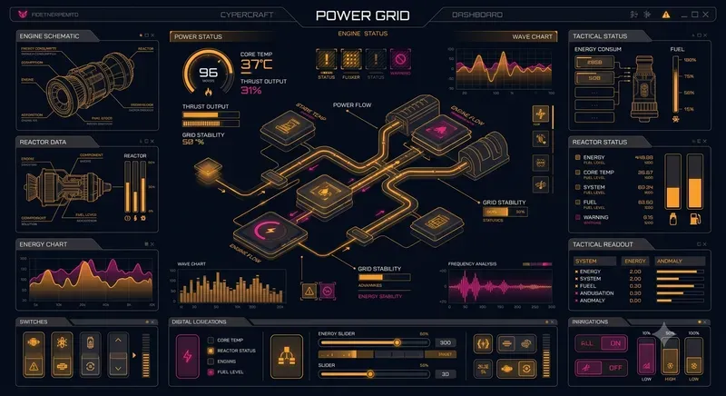 Scifi Holographic Hud Ui Assets