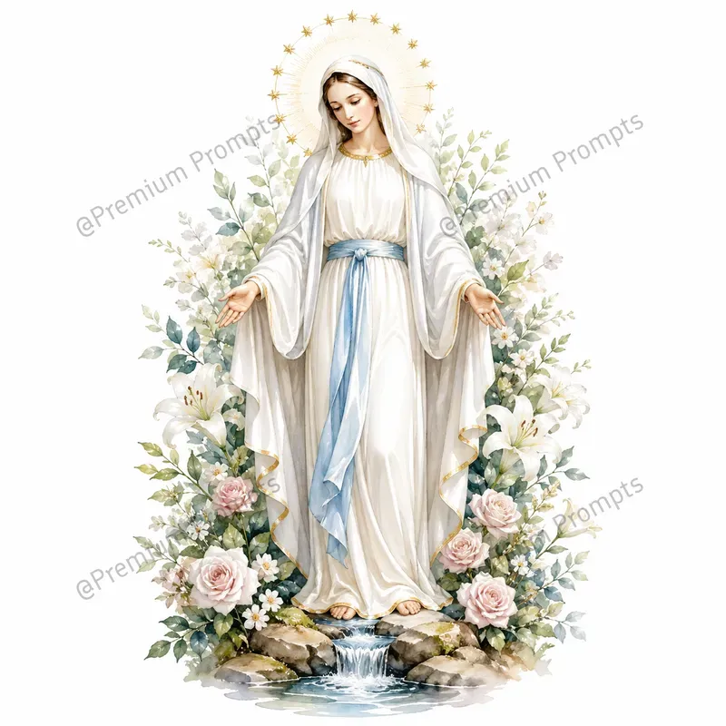 Marian Holy Apparition Watercolor Sets