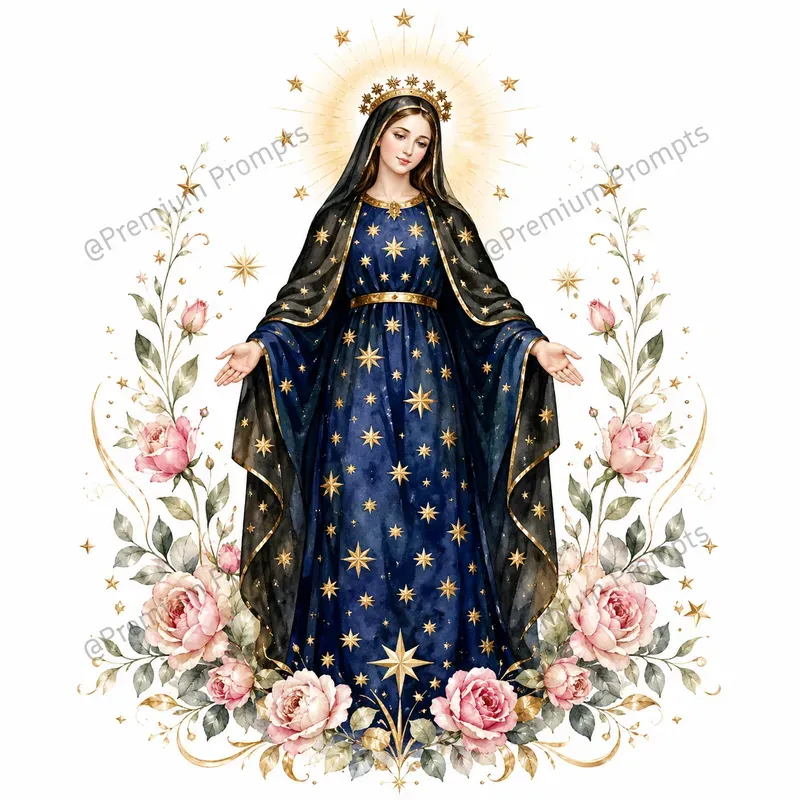 Marian Holy Apparition Watercolor Sets