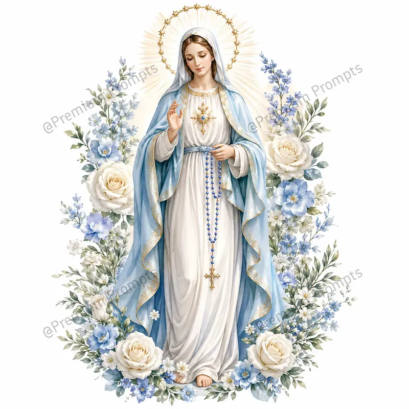 Marian Holy Apparition Watercolor Sets