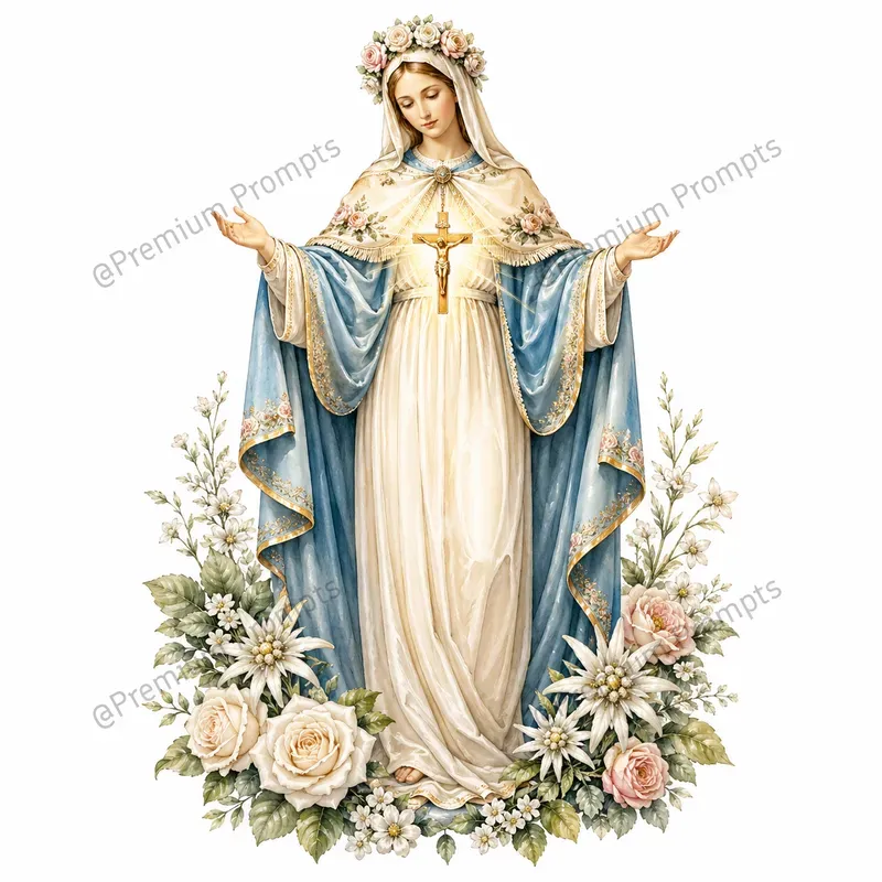 Marian Holy Apparition Watercolor Sets
