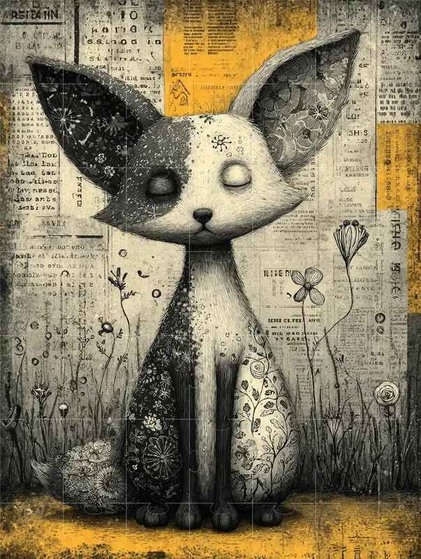 Vintage Easter Ornamental Illustrations